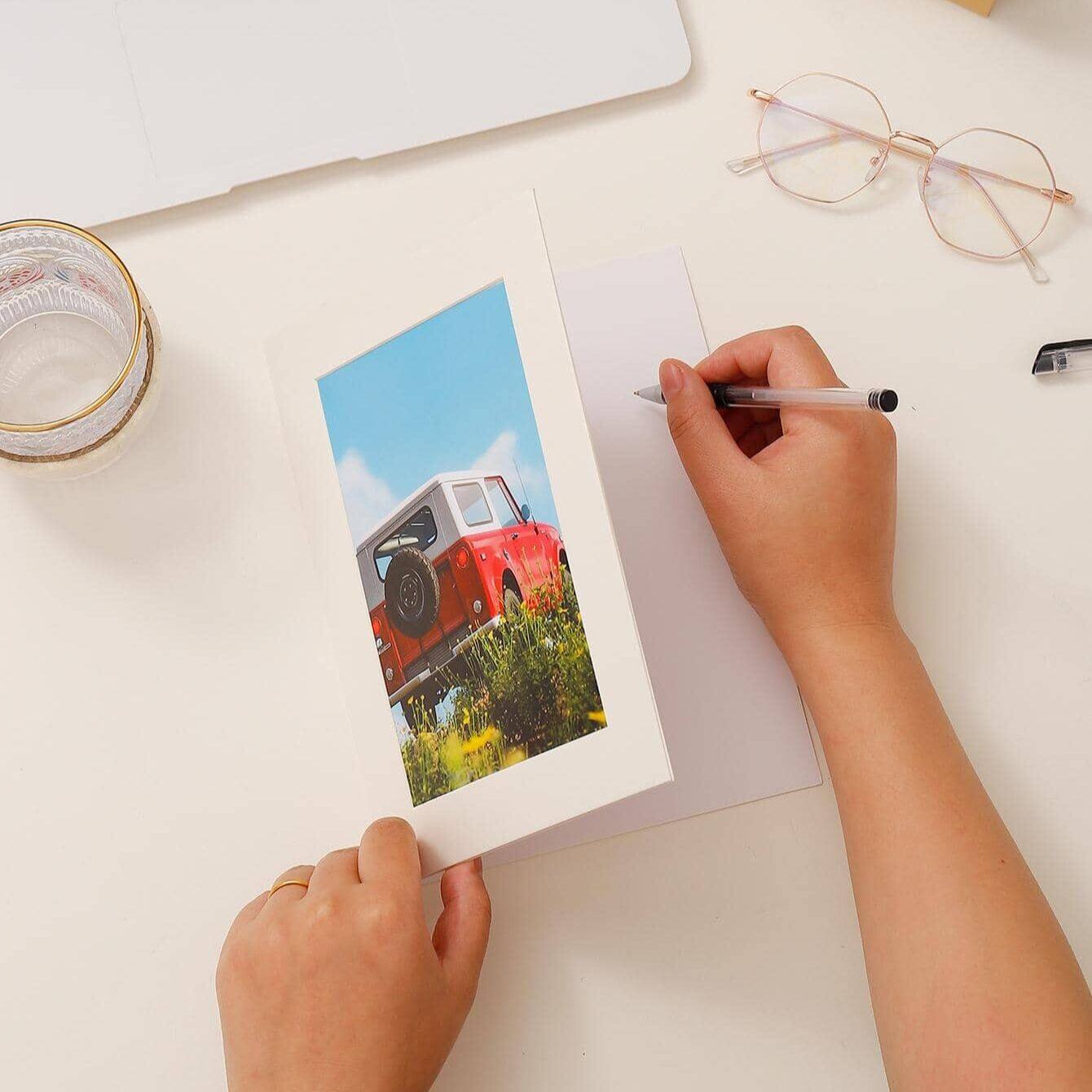 Khung ảnh bằng giấy đơn giản màu trơn cardstock khung ảnh 4R/5R