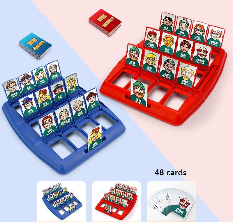 Teeker Guess Who Is It Classic Board Games Family Funny Guessing Game Kids Classic Board Game Toy Gift Who Am I