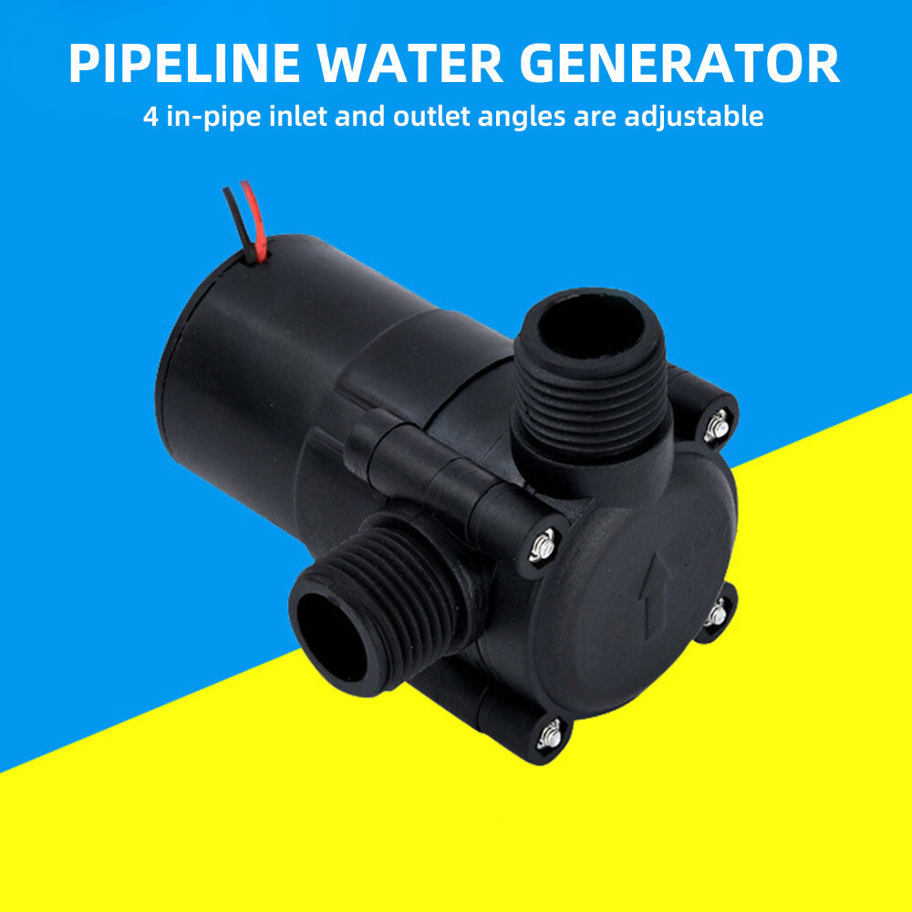 OIriginal Aideepen DC0-18V DC Generator Small Water Flow Hydraulic Test Generator Pipeline Miniature Hydraulic Generator Wind Power
