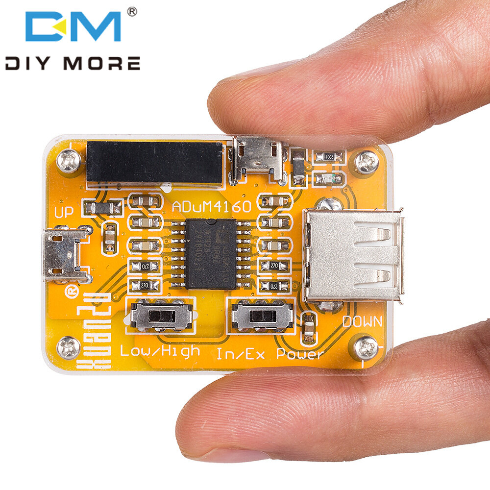 diymore USB Bộ Cách Ly, Tín Hiệu Kỹ Thuật Số An Toàn Cách Ly Dòng Bảo Vệ ADUM4160 Module Cách Ly