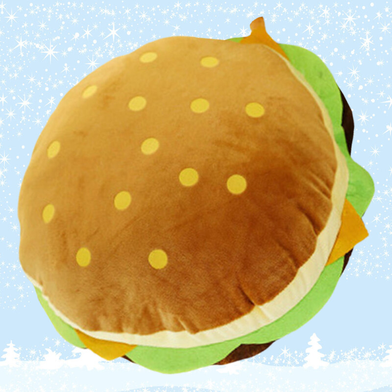 Giant Plush Hamburger Burger Nap Pillow Cushion Doll Stuffed Toy Valentine Gift 