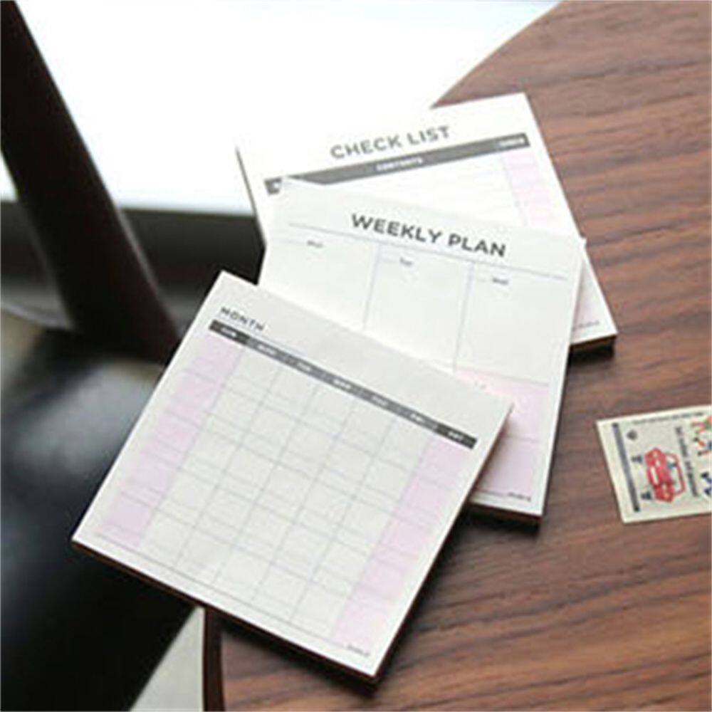 MMLUCK sticker gura 60 Tờ Văn Phòng Phẩm Sáng Tạo Danh sổ tay kế hoạch Life Planner Lịch trình hình thành thói quen