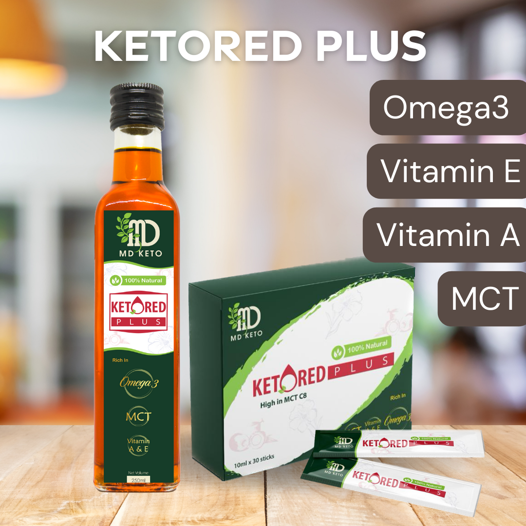 [MD Keto] [HALAL] 30x 10ml Ketored Plus sachet Palm MCT Oil HALAL mct
