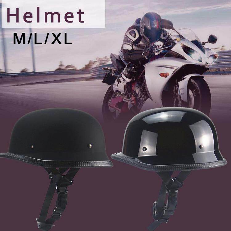 Ai CAR FUN Motorcycle Half Helmet German Style Retro Personality Summer Open Face Cruiser Scooter Chopper Helmet for Men Women