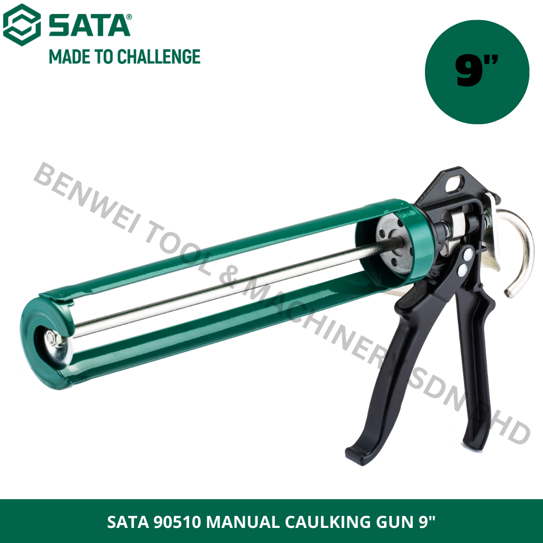 SATA 90510 MANUAL CAULKING GUN 9″ / HEAVY DUTY SILICON GUN Lazada