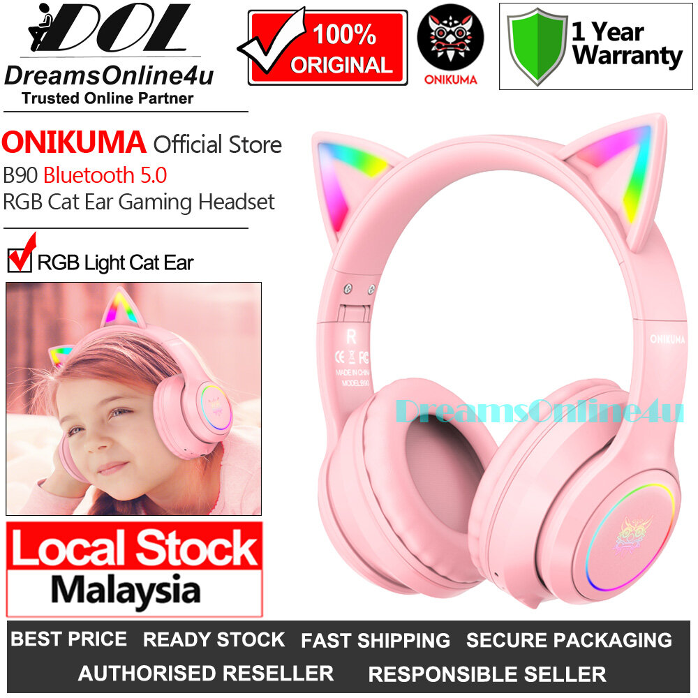 ONIKUMA B90 2021 Cutie RGB Cat Ear 