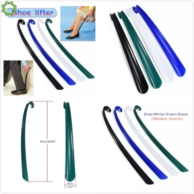 【fashion WSJ】1pc Portable Long Handle Shoehorn Shoe Horn Lifter Disability Aid Stick Flexible 42cm