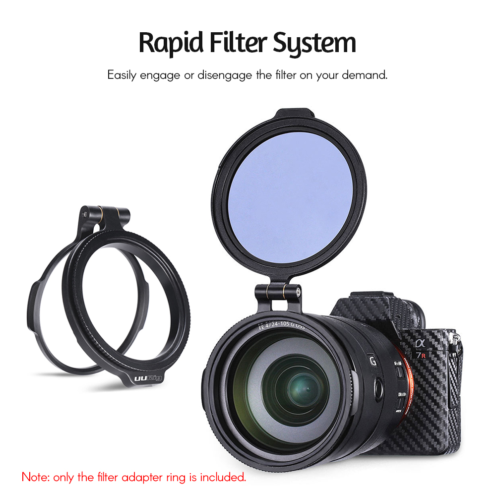 R-82 82mm Rapid Filter System Camera Lens ND Filter Metal Adapter Ring Compatible with DSLR Cameras