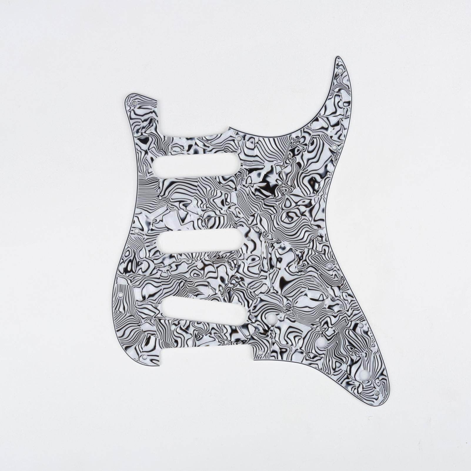 Fender Stratocaster Strat Pickguard SSS 11 Fori In Alluminio