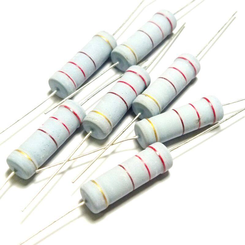 5pcs 2200 2.2k ohm ω 2k2 5w ±5% metal oxide film resistors