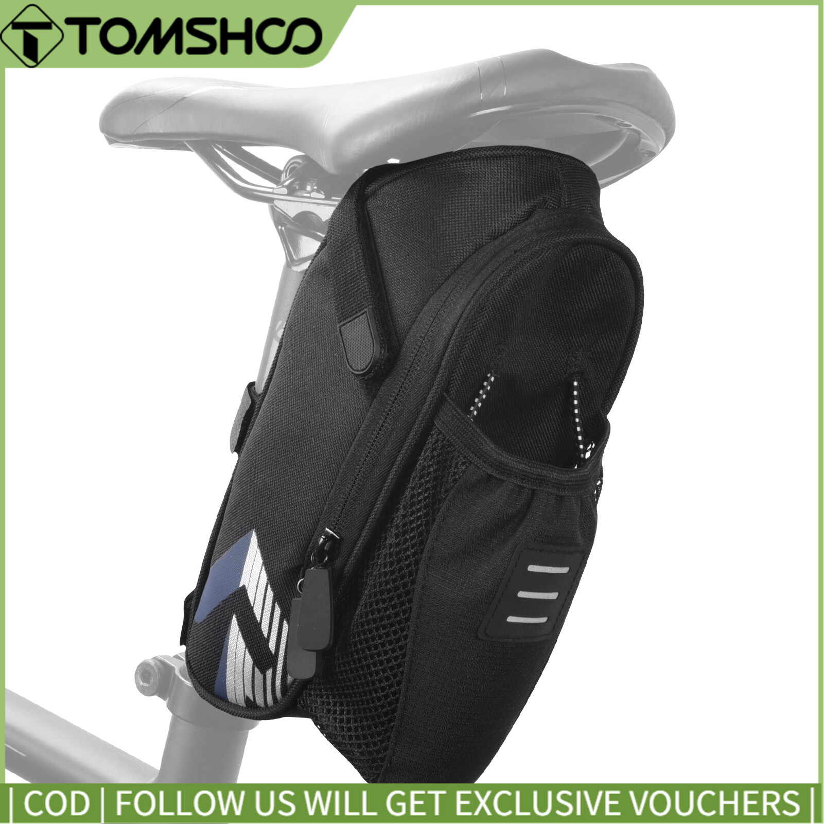 Túi Yên Xe Đạp Có Chai Nước Túi Yên Xe Đạp Chống Nước Có Túi, Túi Gắn Sau Ghế Xe Đạp Phản Quang Có Túi Đựng Ấm Túi Sau Đuôi Sức Chứa Lớn Túi Xe Đạp Đường Trường MTB Túi Đựng Đồ Xe Đạp