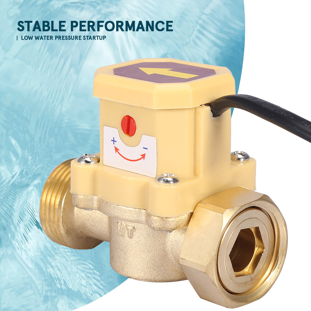 G3/4-G3/4 Thread Water Pump Adjustable Flow Sensor Pressure Automatic Control Switch 220V