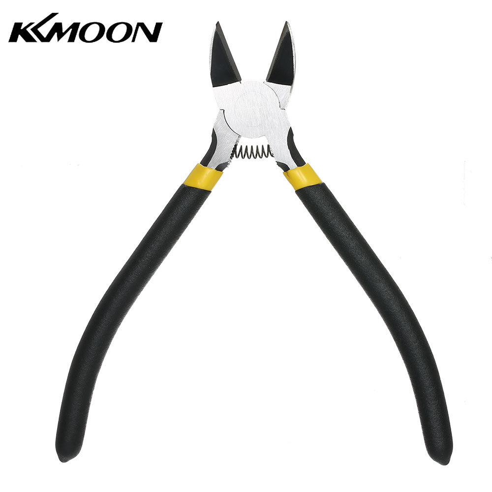 KKmoon LODESTAR Japan Type High-carbon Steel Plastic Nippers Diagonal Cutting Plier Jewelry Electrical Wire Nipper 150mm 6" Cable Cutters Cutting Side Snips Hardware Tool