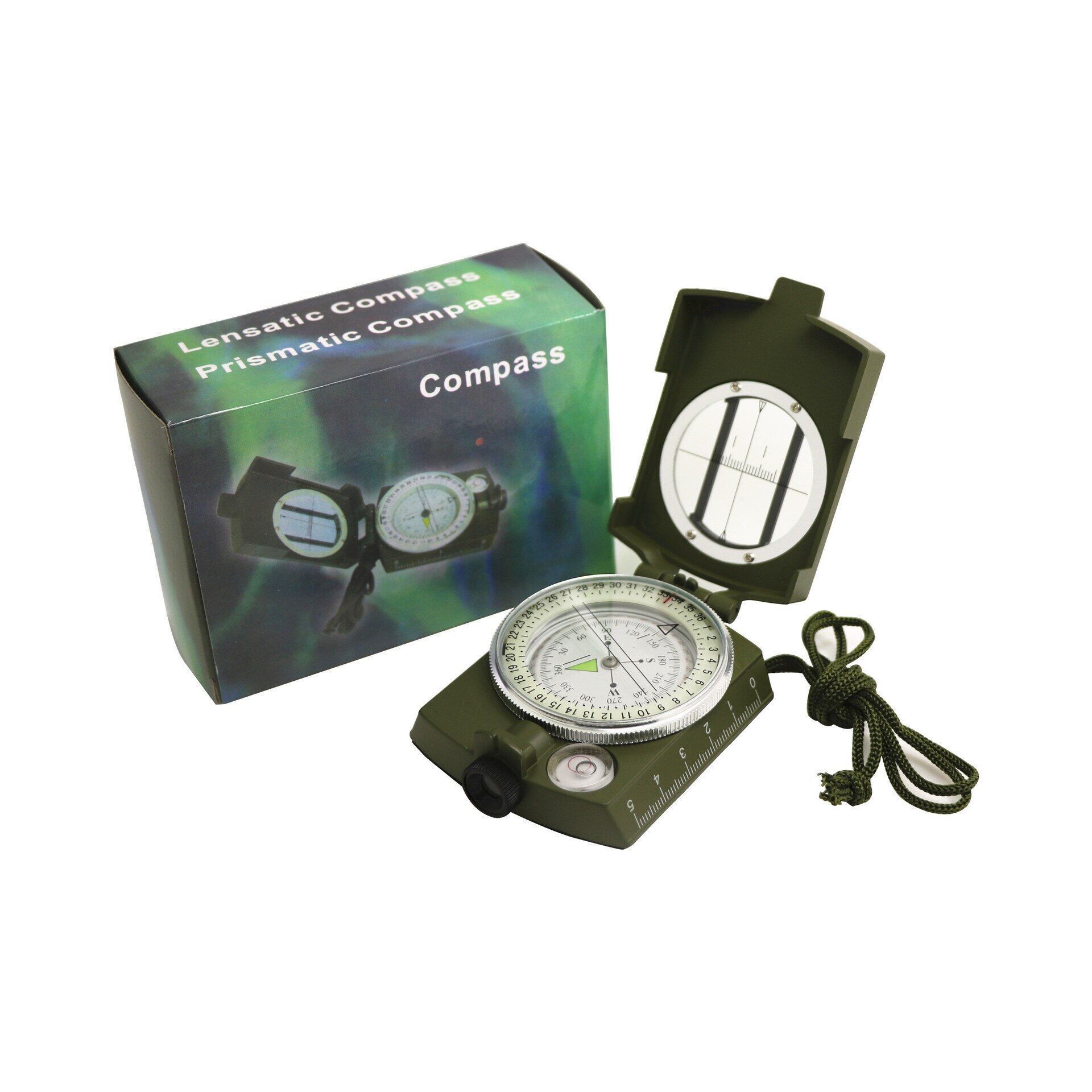 K4580 High Precision American Compass Multiftional Green Compass North Compass Outdoor Noctilucent