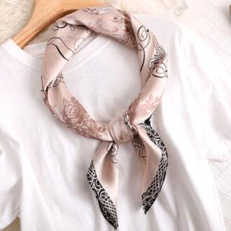 New Square Scarf Korean Sunscreen Scarf Female Flower Decoration Occupation Ins Elegant Temperament Scarf WJ1026-38