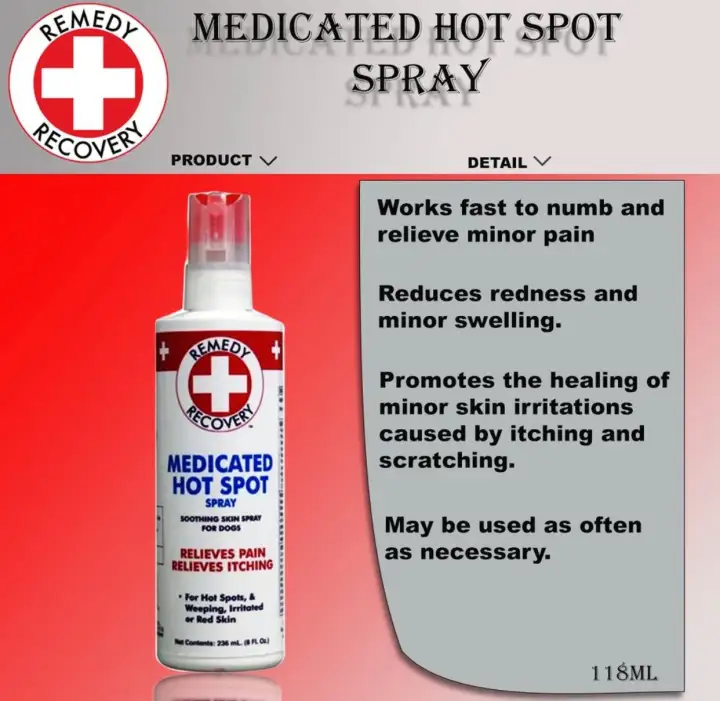 remedy recovery hot spot spray