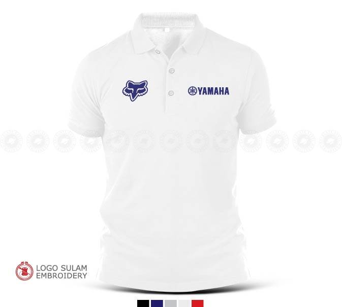 Polo T Shirt Yamaha Fox Racing Logo 
