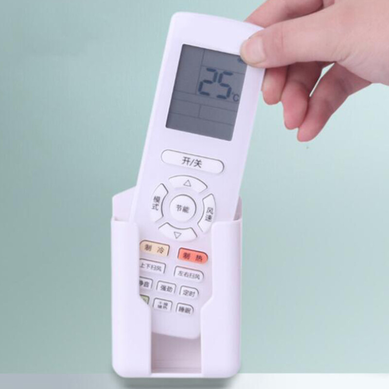 Mode Shop Wall Mounted Organizer Storage Box Remote Control Air Conditioner Storage Case Mobile Phone Plug Holder Stand Container