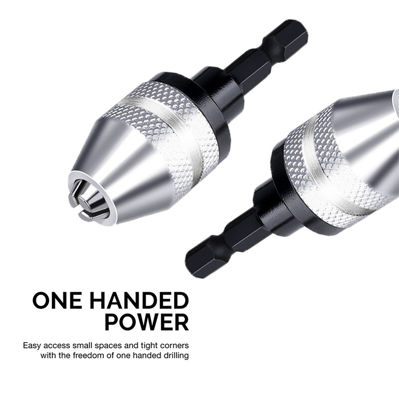 [Hàng Có Sẵn] KIPRUN Mâm Cặp Khoan Không Chìa Dụng Cụ Chuyển Đổi 0.3-3.6Mm Mâm Cặp Chuyển Đổi Thay Đổi Nhanh Thân Lục Giác 1/4 Cho Khoan Điện