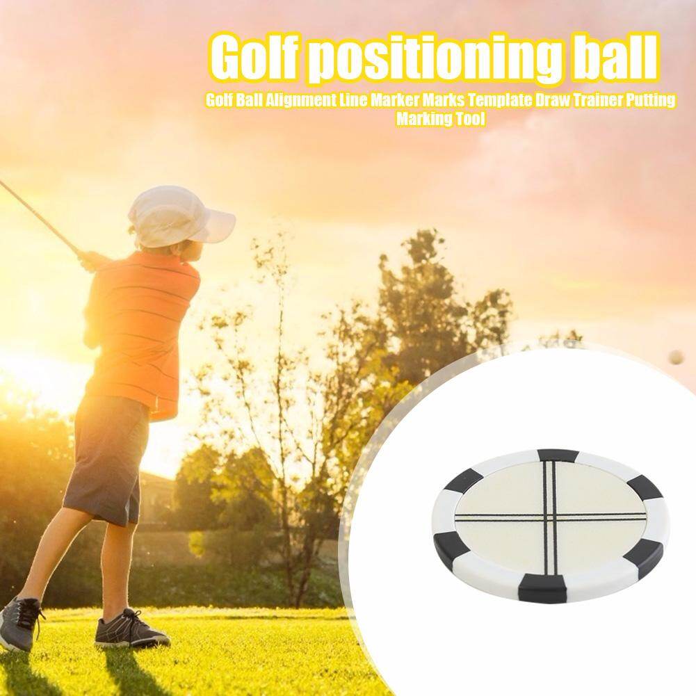 (Sẵn Sàng) Dụng Cụ Đánh Dấu Đường Thẳng Bóng Golf Đánh Dấu Bóng Định Vị Putt Tuyến Tính