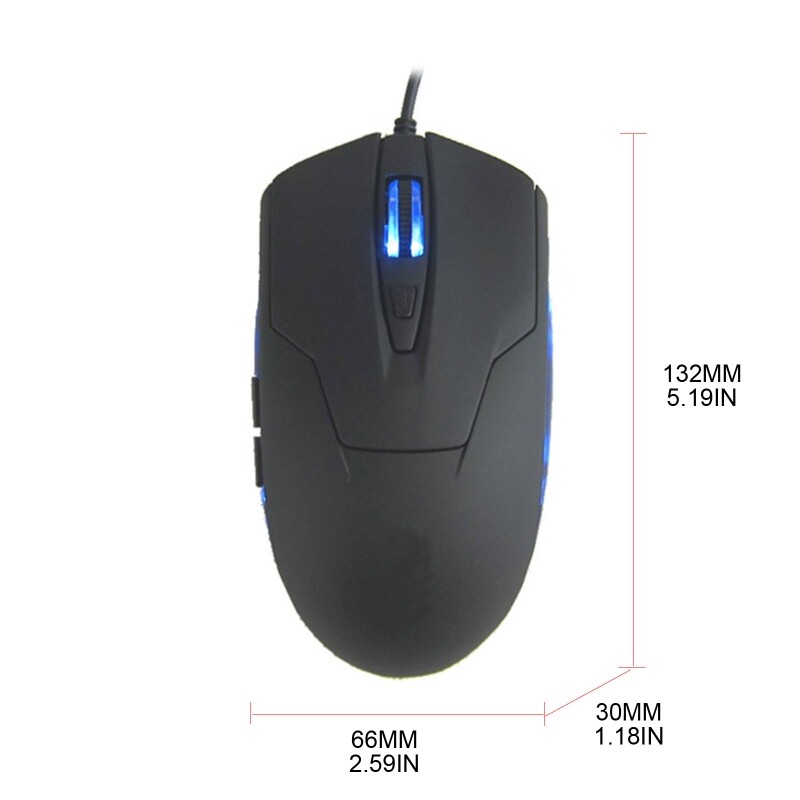3D Type C Wired Mouse Gaming Mouse Silent Ergonomics Optical Mouse 2400 DPI Computer Mouse Gamer for PC/Laptop/Desktop