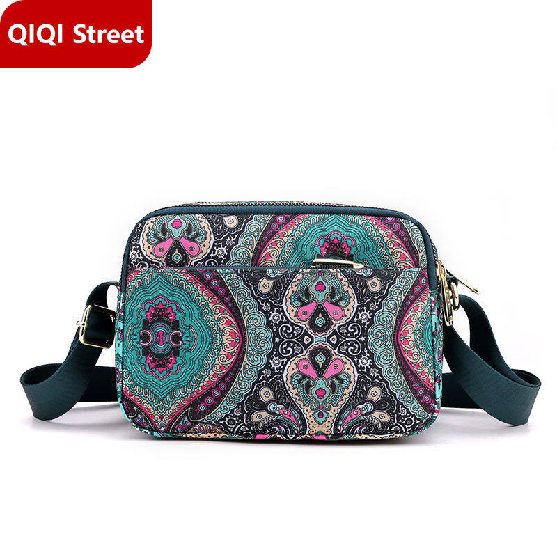 Shoulder bag Oxford cloth bag, women's bag, mini messenger bag, women's casual nylon cloth bag, coin purse, sling bag, multi-layer cross body bag, cell phone bag, mother bag