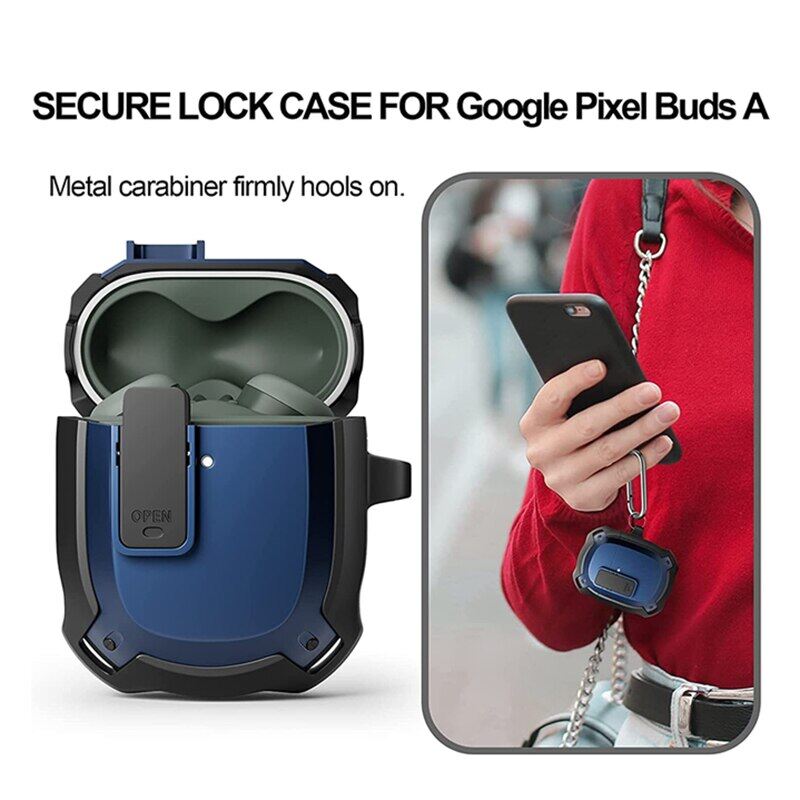 Ốp Chuyển Đổi Cho Google Pixel Buds 2 Vỏ Bảo Vệ Tai Nghe Chống Sốc Ốp Cho Google Pixel Buds A Có Móc Khóa