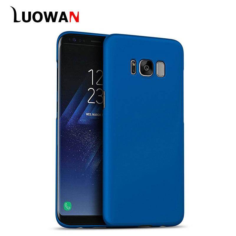 LUWOAN Galaxy S8 Plus Case Slim Fit Anti-Slip Hard Plastic Anti-Scratch Resistant Cover For Samsung Galaxy S8 Plus-Blue