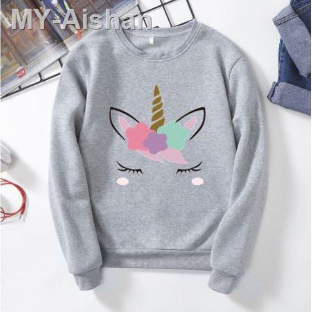 sweater hoodie unicorn