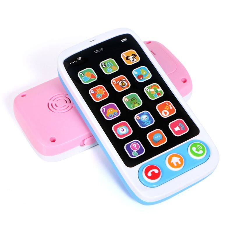 High Quality Kids Smart Screen Mobile Phone Toy Multi-function Simulation Children Puzzle Early Education Mobile Phone T
