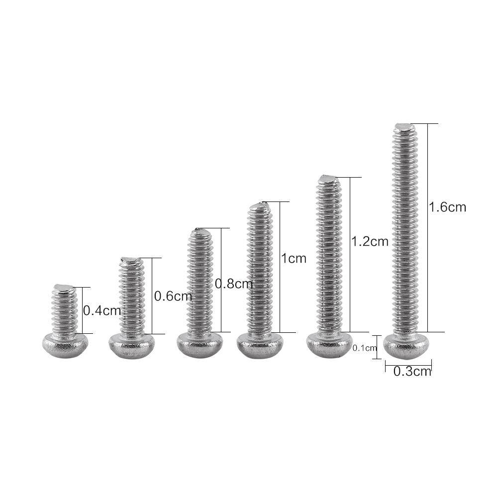 250pcs M2 Hex Socket Screws Bolt With Hex Nuts Assortment A2 Stainless Steel
