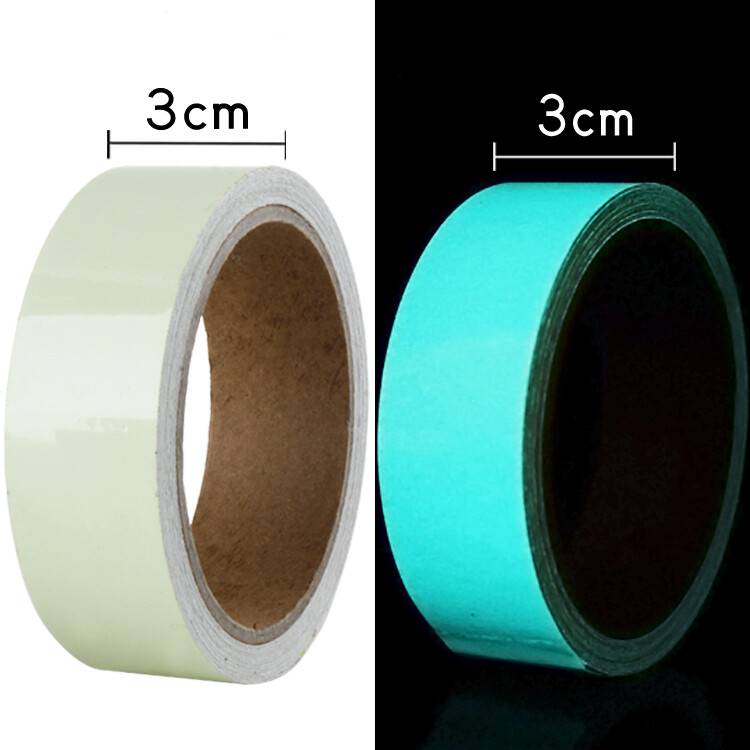 SEAMETAL 5m Car Reflective Sticker Green Luminous Tape Fluorescent Adhesive Tape