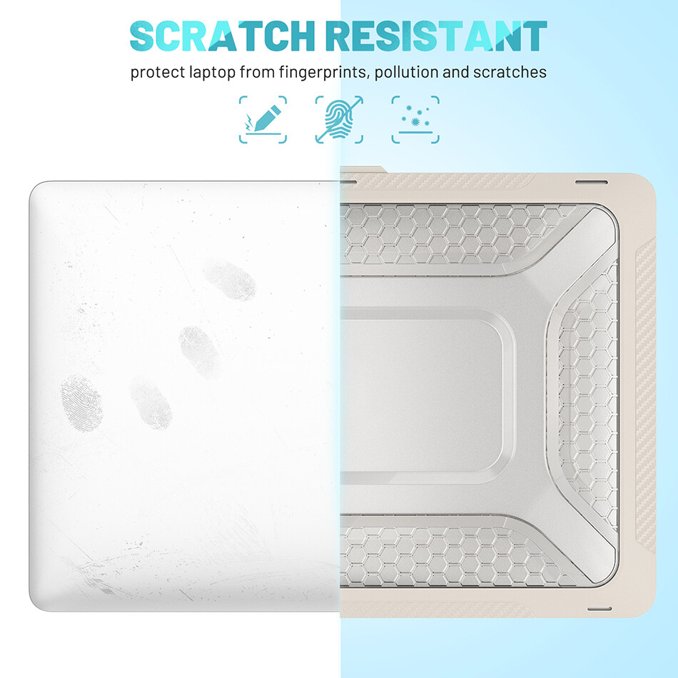 IFarcase Ốp Nhựa Chống Xước Cho Mac Book Pro 14 16 Vỏ Bảo Vệ Có Chân Đế Gập Được Cho Mac Book Air 13 2022