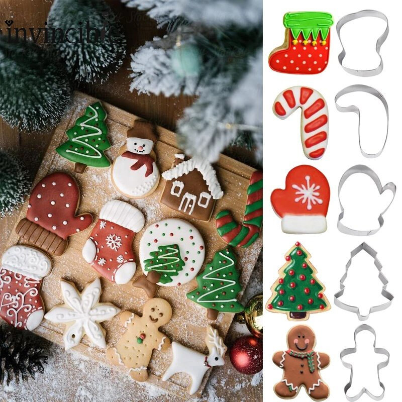 Cây Giáng Sinh Khuôn Nhà Bếp trang trí bánh nướng Pastry dụng cụ cắt bánh quy Biscuit Gingerbread Công Cụ