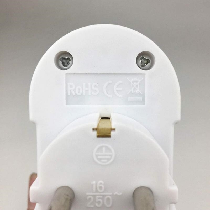 【Hot】phích Cắm Chuyển Đổi Châu Âu Bộ Chuyển Đổi Ổ Cắm 1 Sang 2 Chiều Ổ Cắm Điện Tiêu Chuẩn EU Phích Cắm Du Lịch Di Động 16A Bộ Chuyển Đổi Đức AC 250V