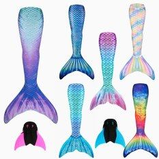 2022 Mermaid Tails No Monofin Swimming Tail for Kids Adults summer Dress swimmable Suit Mermaid Costume