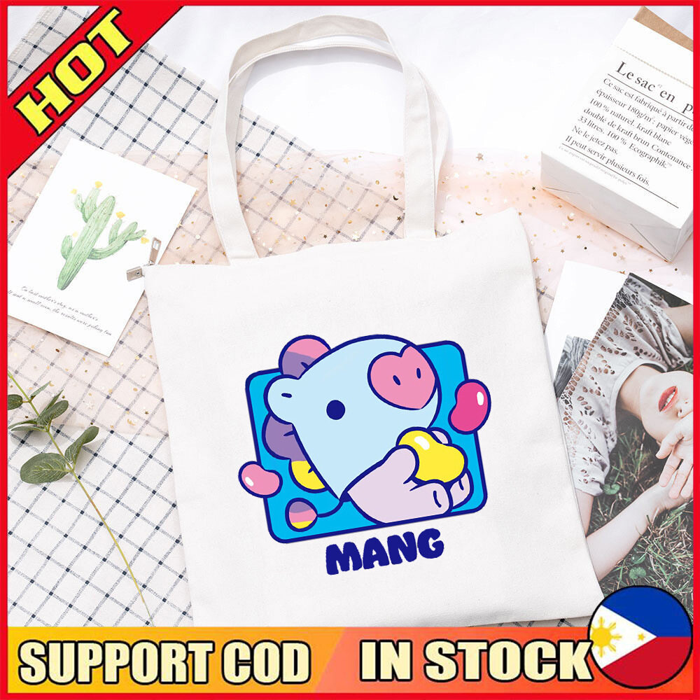 BTS BT21 Jelly Candy Series Korean Style One Shoulder Canvas Bag for