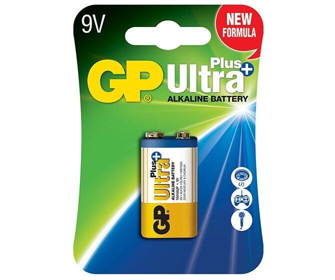 GP Ultra Plus Alkaline 9V Battery - GP1604AUP-5U1 Malaysia