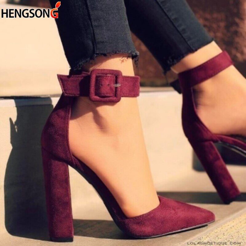 Female Zapatos High Heels Fashion Ladies Mujer Pointed Toe Pumps Women  Shoes Woman Party Ankle Strap Pumps 2022 Summer Sandals | Lazada PH