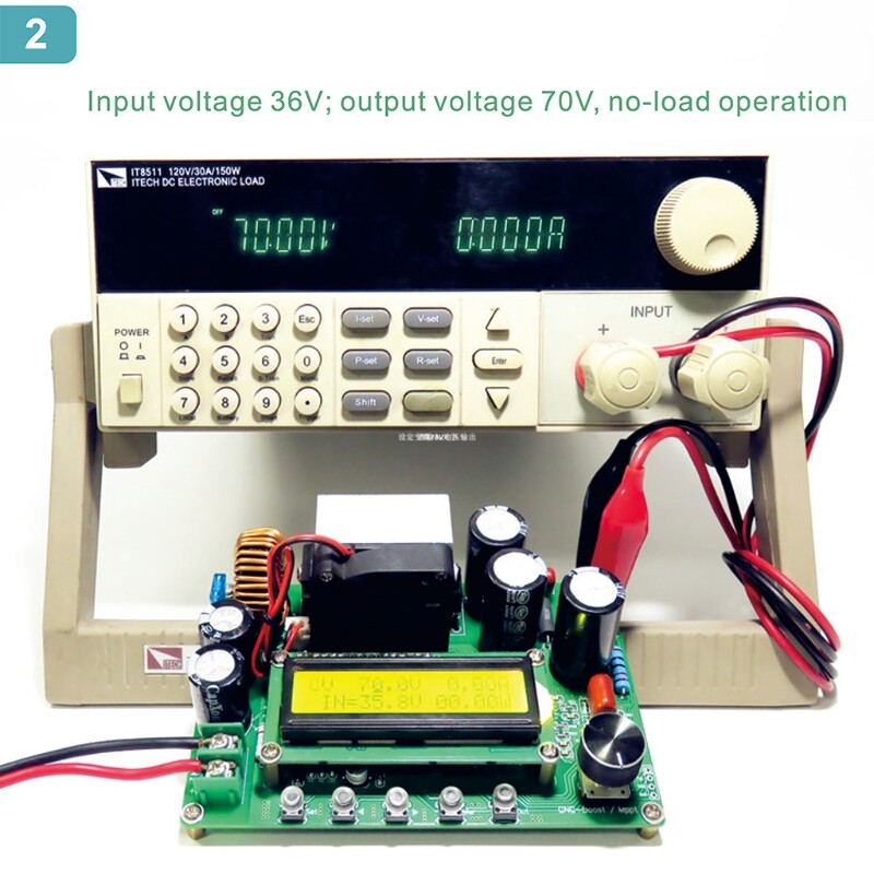 DPX800S DC-DC Adjustable Boost Converter Module High Efficiency Voltage Converter 12V~120V 12A Power Converter