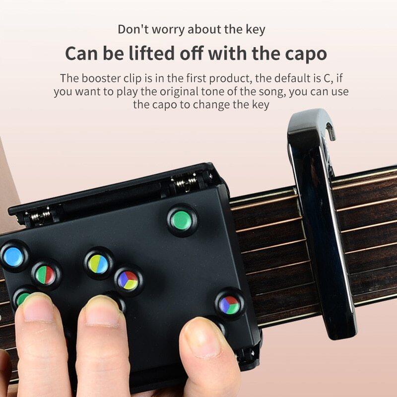 New Guitar Learning Chords Beginner Teaching Aid Learning System Guitar Trainer Practice Acoustic Guitar Accessories Chord Buddy Malaysia