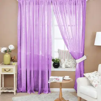Sunroom 100x200m Multicolor Solid Color Window Curtain Flower