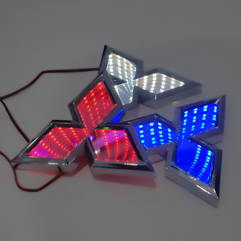 Biểu Tượng Đèn LED Cho Xe Hơi Mitsubishi Biểu Tượng Biểu Tượng Sửa Đổi Cản Trước Cản Sau Biểu Tượng Biểu Tượng Cho Mitsubishi Mirage G4 Pajero ASX Outlander