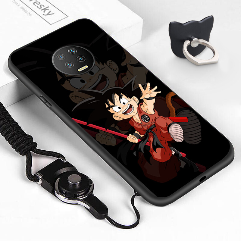 Phone Casing For Infinix Note 7 Infinix Note 8 X690 X692 Dragon Son Goku Phone Case Shockproof Soft Silicone TPU Protective Phone Casing