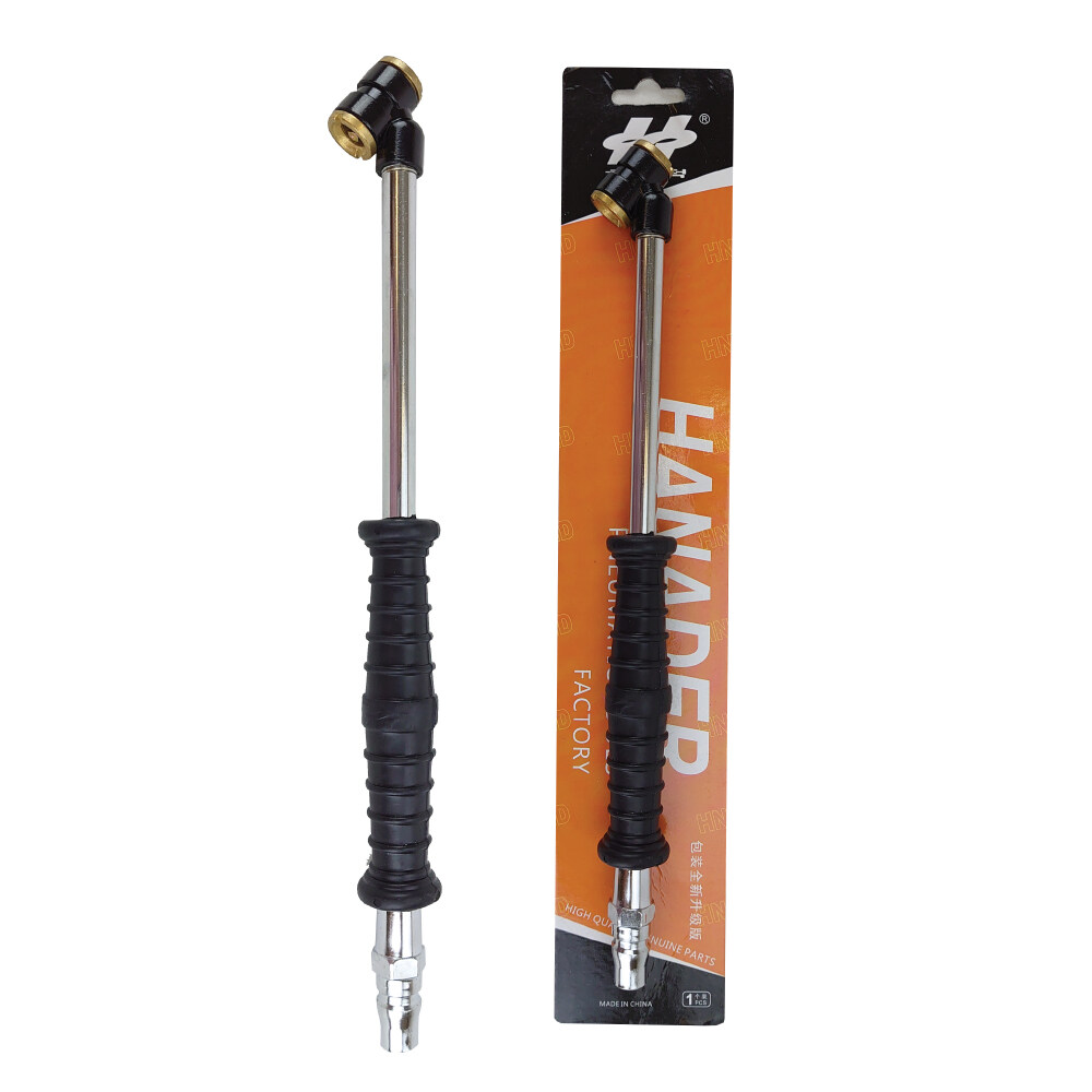 Long Reach 270mm Air Dual Head Tire Chuck Inflator Tire Air Pump Valve