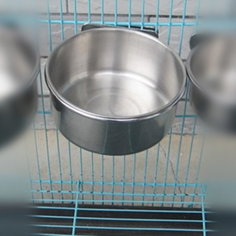 Thép Không Gỉ Cho Chim Ăn Hộp Vẹt Cốc Bát Đựng Thức Ăn Đồ Để Nước Uống