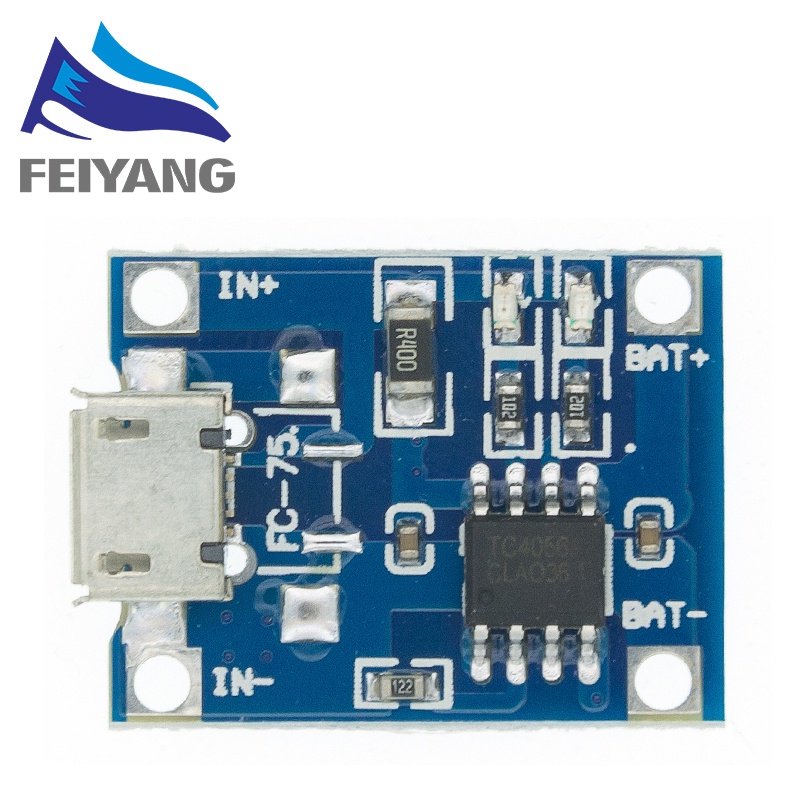 Type-c/Micro/Mini USB 5V 1A 18650 TP4056 Lithium Battery Charger Module Charging Board With Protection Dual Functions 1A Li-ion