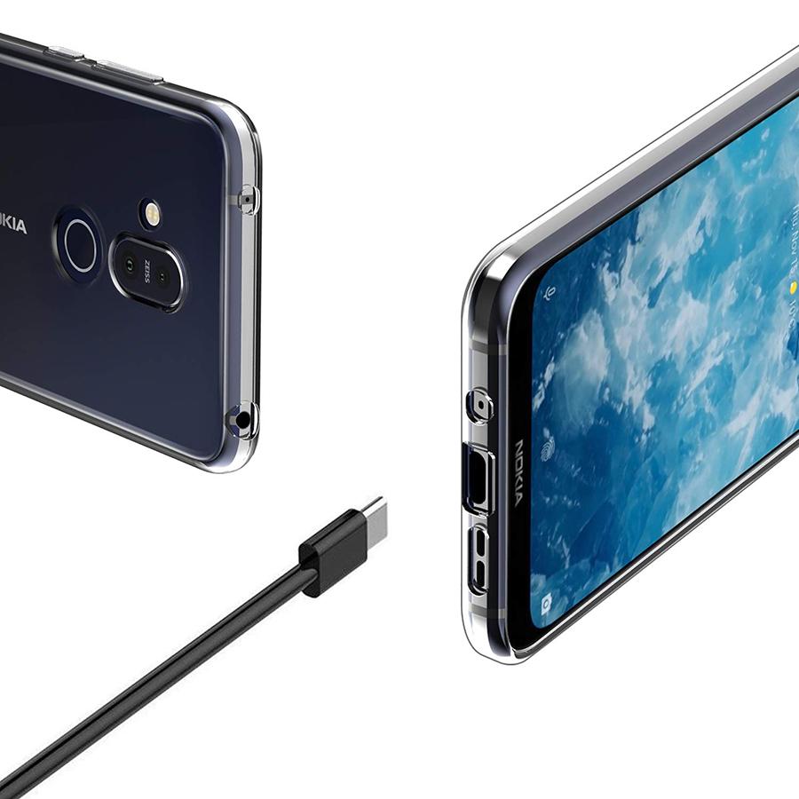 Ốp Lưng Silicon Trong Suốt Cho Nokia X7, Ốp Lưng Nokia 8.1