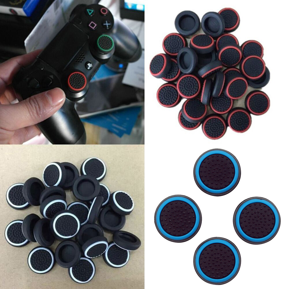 Bomo 4Pcs Điều Khiển Ngón Tay Cái Que Silicon Nắp Chụp Giữ Bìa Cho PS3 PS4 Xbox One