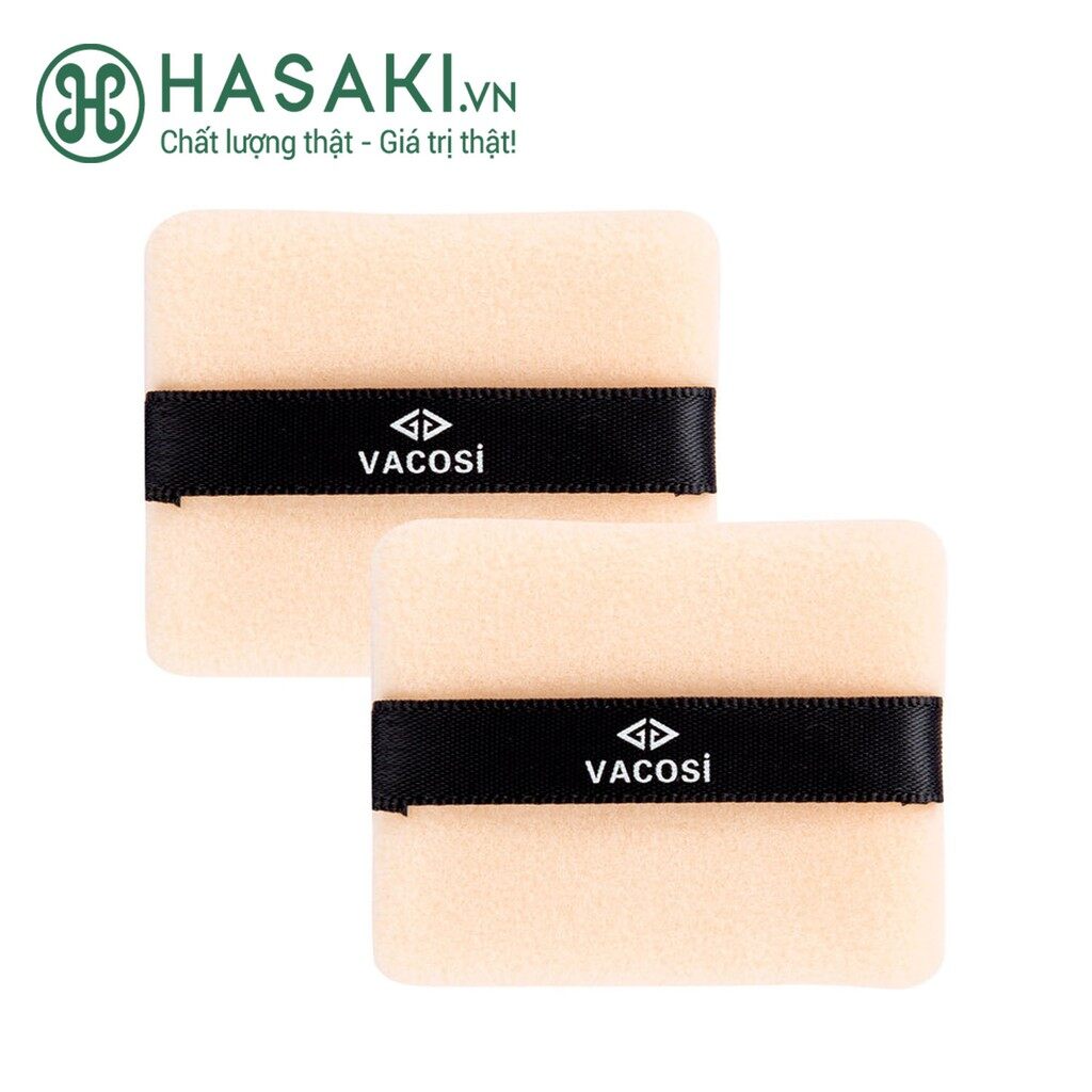 Bông Phấn Air Fitting Cushion Puff Vacosi Vuông, Tròn